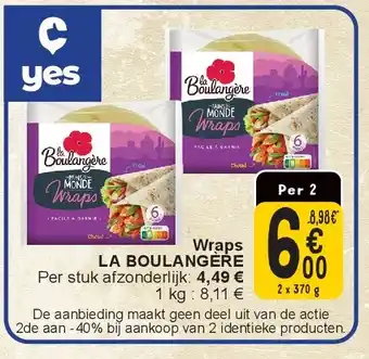 Cora W raps LA BOULANGÈRE aanbieding