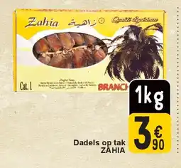 Cora Dadels op tak ZAHIA aanbieding