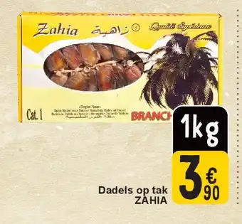 Cora Dadels op tak ZAHIA aanbieding