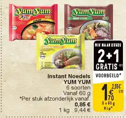 Cora Instant Noedels YUM YUM aanbieding