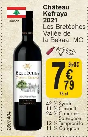 Cora Château Kefraya 2021 aanbieding