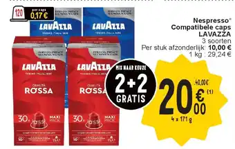 Cora Nespresso Compatibele caps LAVAZZA aanbieding