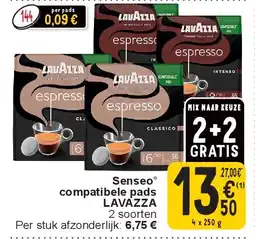 Cora Senseo compatibele pads LAVAZZA aanbieding