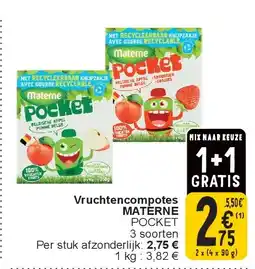 Cora Vruchtencompotes MATERNE aanbieding