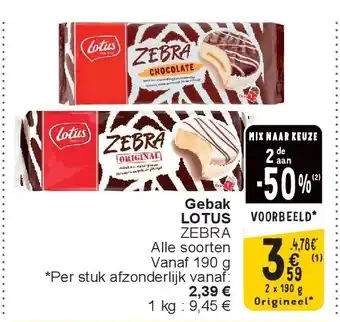 Cora Gebak LOTUS aanbieding