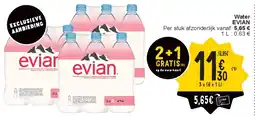 Cora Water EVIAN aanbieding