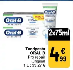 Cora Tandpasta ORAL B aanbieding