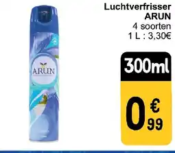 Cora Luchtverfrisser ARUN aanbieding