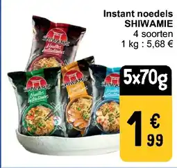 Cora Instant noedels SHIWAMIE aanbieding