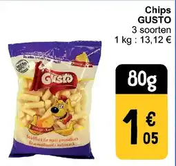 Cora Chips GUSTO aanbieding