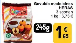 Cora Gevulde madeleines HERAS aanbieding