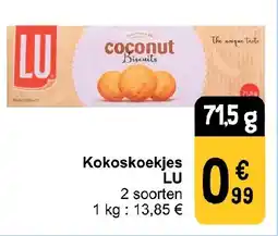 Cora Kokoskoekjes LU aanbieding