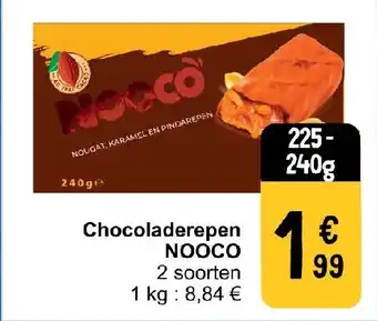 Cora Chocoladerepen NOOCO aanbieding