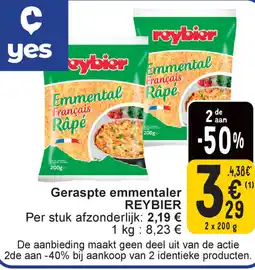 Cora Reybier geraspte emmentaler aanbieding