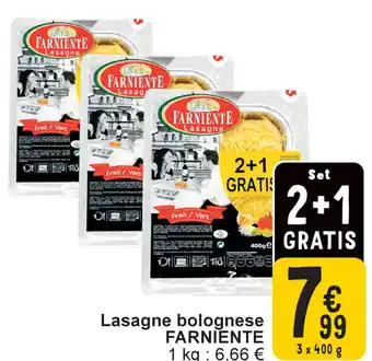 Cora Farniente lasagne bolognese aanbieding