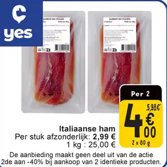 Cora Italiaanse ham aanbieding