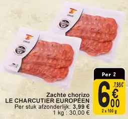 Cora Le charcutier européen zachte chorizo aanbieding