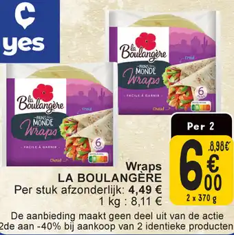 Cora La boulangere wraps aanbieding