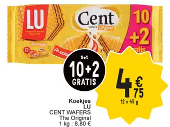 Cora Lu koekjes cent wafers the original aanbieding