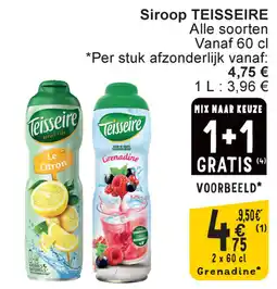 Cora Teisseire siroop aanbieding