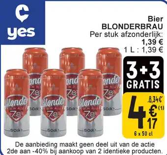 Cora Blonderbrau bier aanbieding