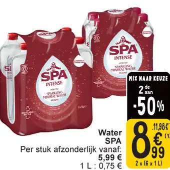 Cora Spa water aanbieding