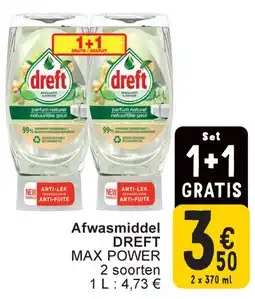 Cora Dreft max power afwasmiddel aanbieding