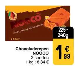 Cora Nooco chocoladerepen aanbieding