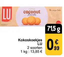 Cora Lu kokoskoekjes aanbieding