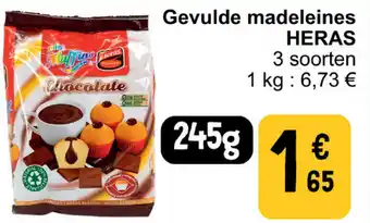 Cora Heras gevulde madeleines aanbieding