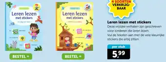 Boekenvoordeel Leren lezen met stickers aanbieding