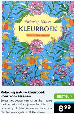 Boekenvoordeel Relaxing nature kleurboek voor volwassenen aanbieding