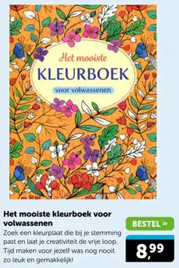 Boekenvoordeel Het mooiste kleurboek voor volwassenen aanbieding