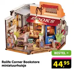 Boekenvoordeel Rolife Corner Bookstore miniatuurhuisje aanbieding