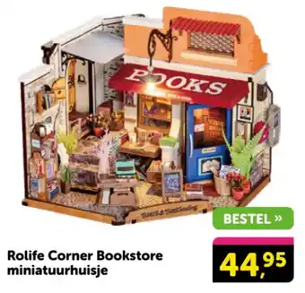 Boekenvoordeel Rolife Corner Bookstore miniatuurhuisje aanbieding