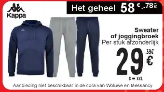 Cora Sweater of joggingbroek aanbieding