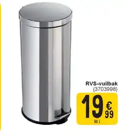 Cora RVS-vuilbak aanbieding