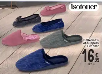 Cora Ballerina’s of slippers aanbieding