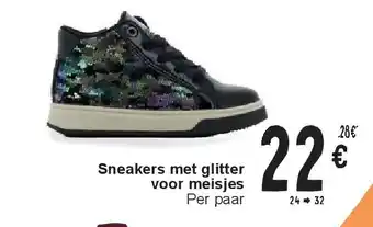 Cora Sneakers met glitter voor meisjes aanbieding