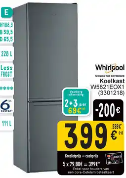 Cora Whirlpool Koelkast W5821EOX1 aanbieding