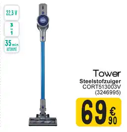 Cora Tower Steelstofzuiger CORT513003V aanbieding