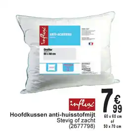 Cora Influx hoofdkussen anti-huisstofmijt aanbieding