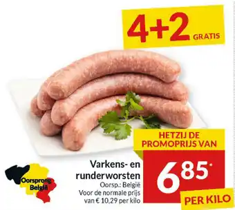 Intermarché Varkens- en runderworsten aanbieding