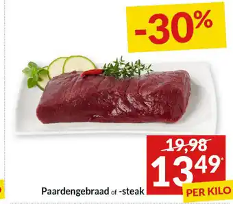 Intermarché Paardengebraad of -steak aanbieding