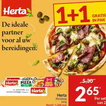 Intermarché Herta Pizzadeeg aanbieding