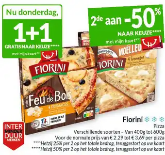 Intermarché Fiorini pizza aanbieding