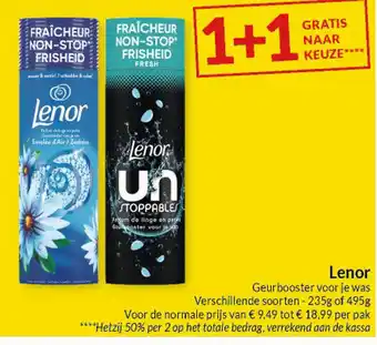 Intermarché Lenor Geurbooster voor je was aanbieding