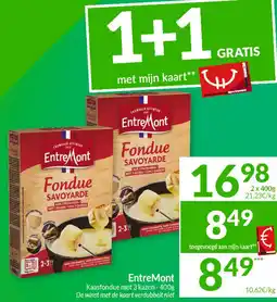 Intermarché EntreMont Kaasfondue met 3 kazen aanbieding