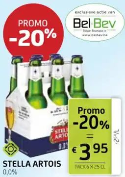 BelBev Stella artois 0,0% aanbieding