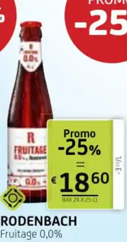 BelBev Rodenbach fruitage 0,0% aanbieding